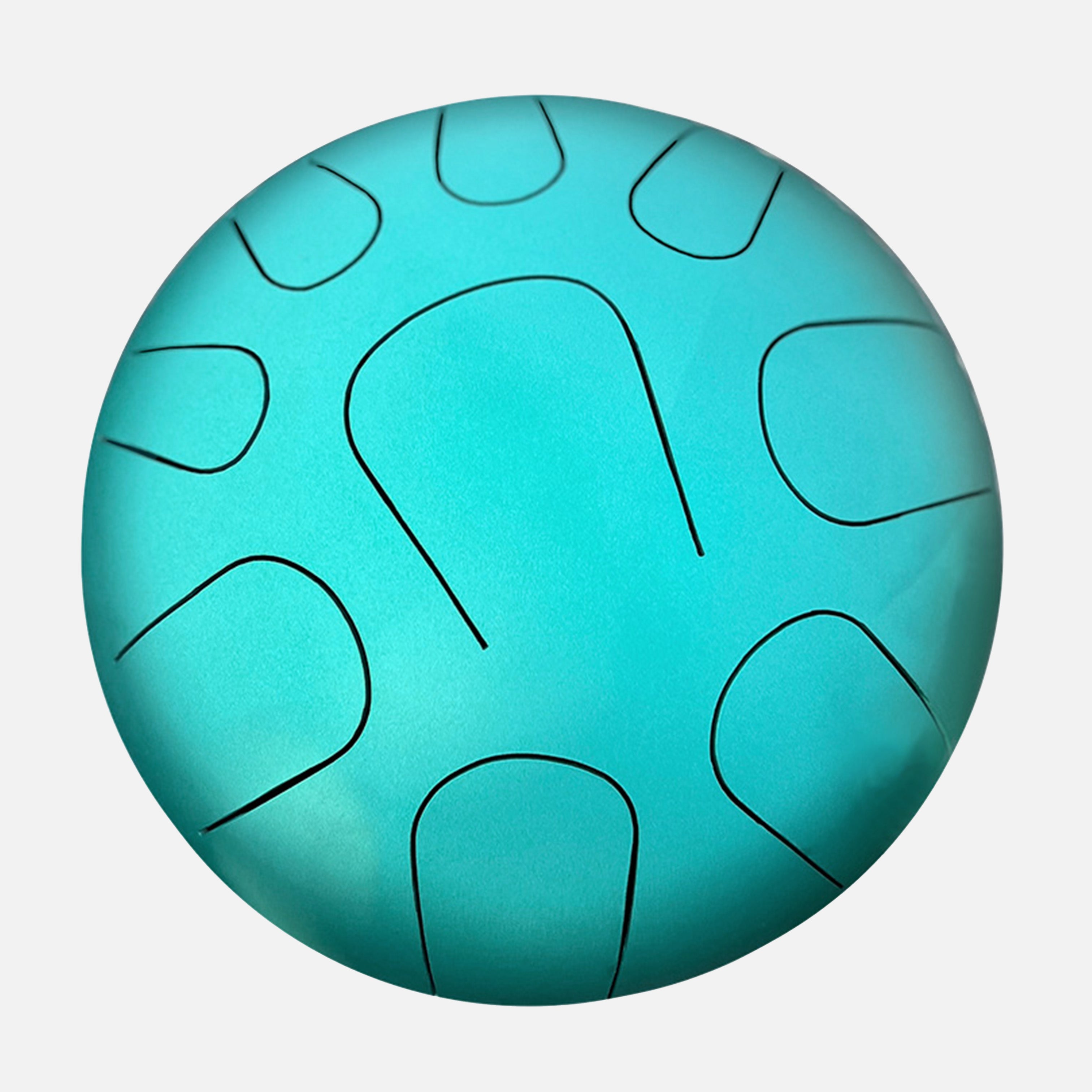 Studiofoto met witte achtergrond van LIDAH® Steel Tongue Drum
