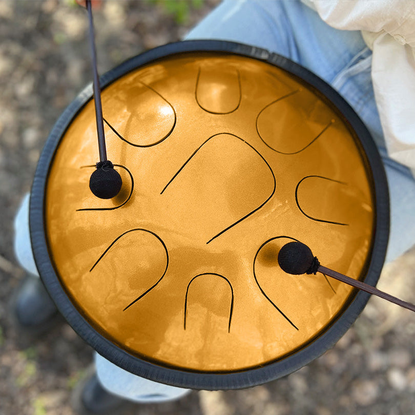 Muzikant speelt een LIDAH® Steel Tongue Drum