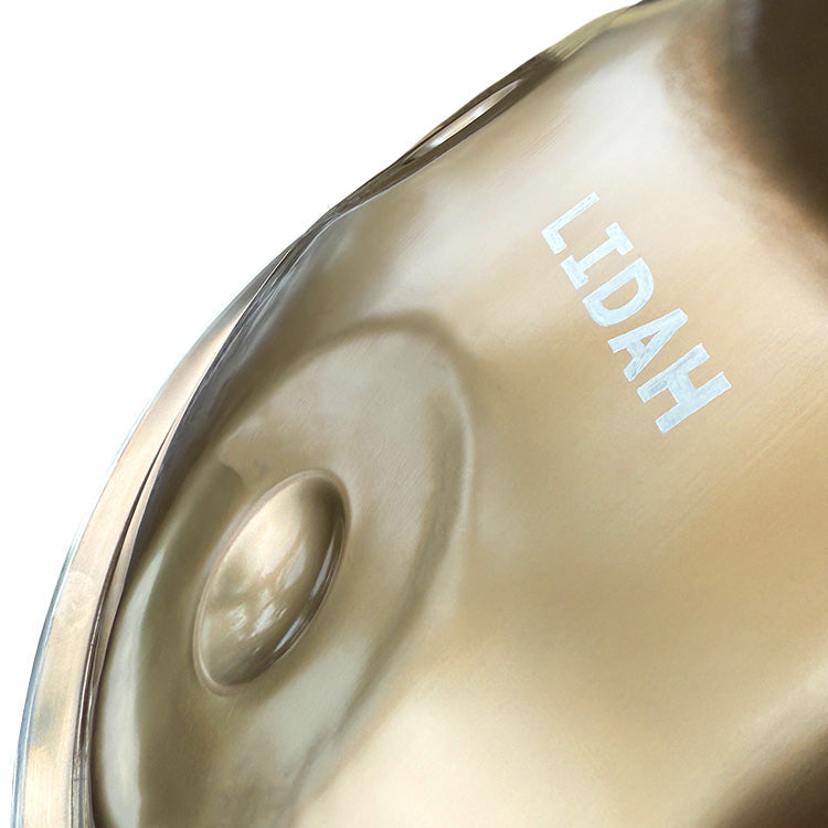 Compacte stalen Mini Handpan met pure, gebalanceerde klank