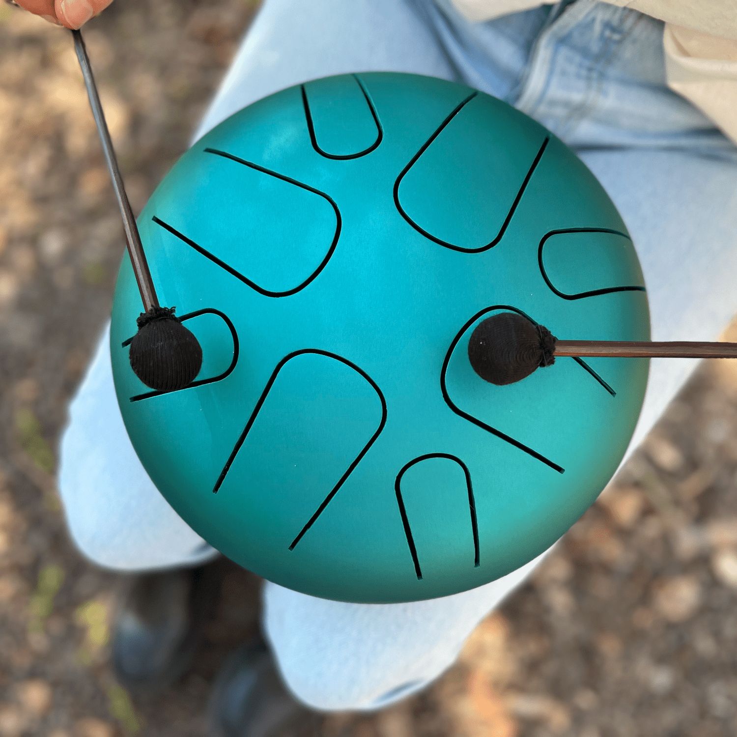 LIDAH® Steel Tongue Drum produceert zachte melodische tonen