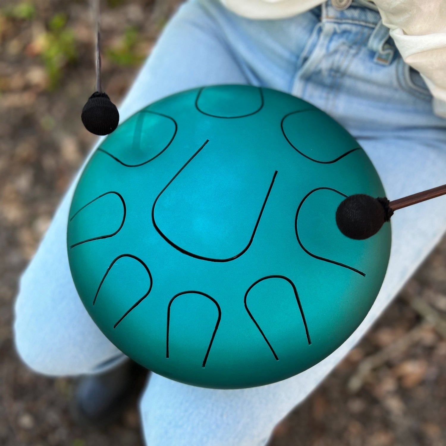 Handgemaakte LIDAH® Steel Tongue Drum voor ontspanning en mindfulness