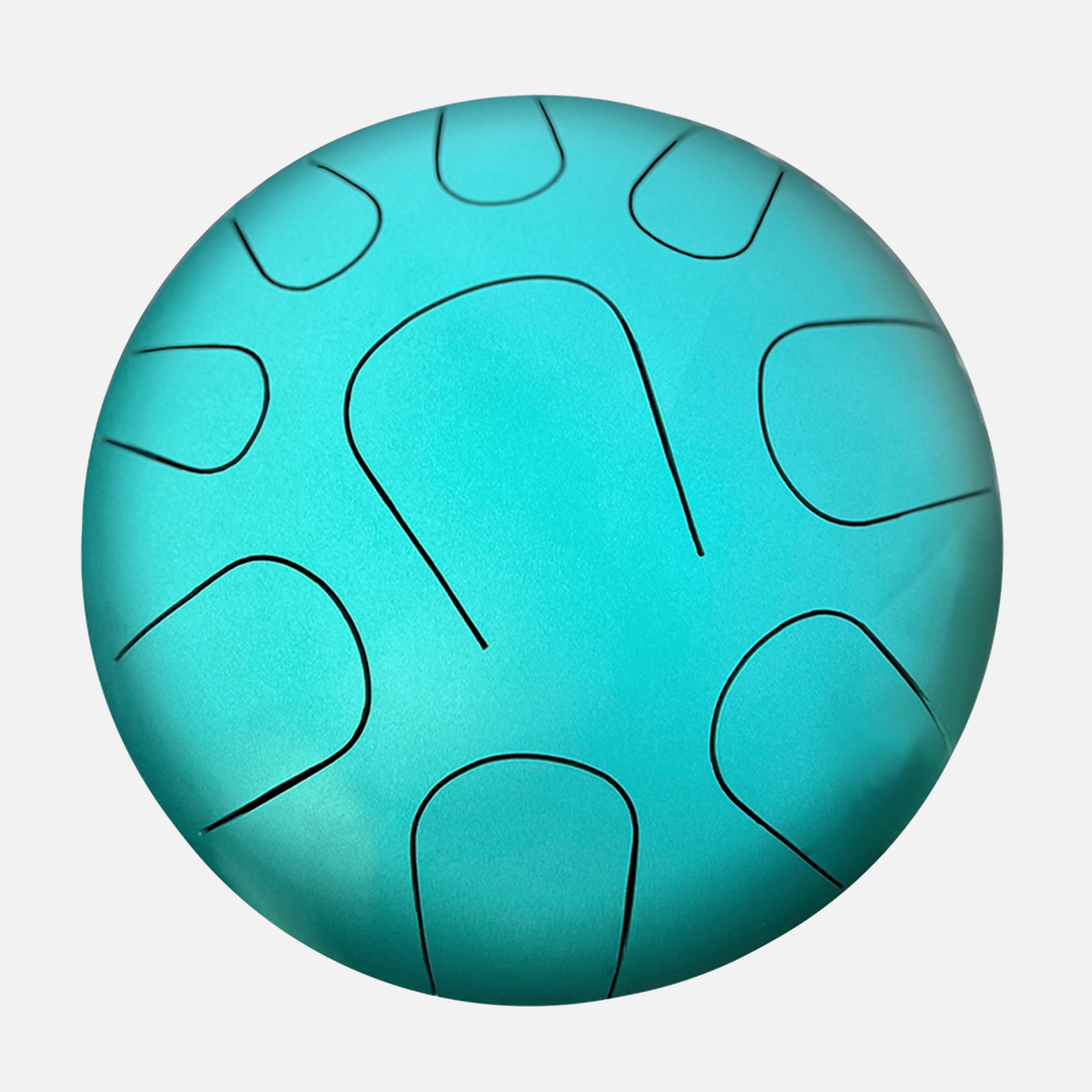 Studiofoto met witte achtergrond van LIDAH® Steel Tongue Drum