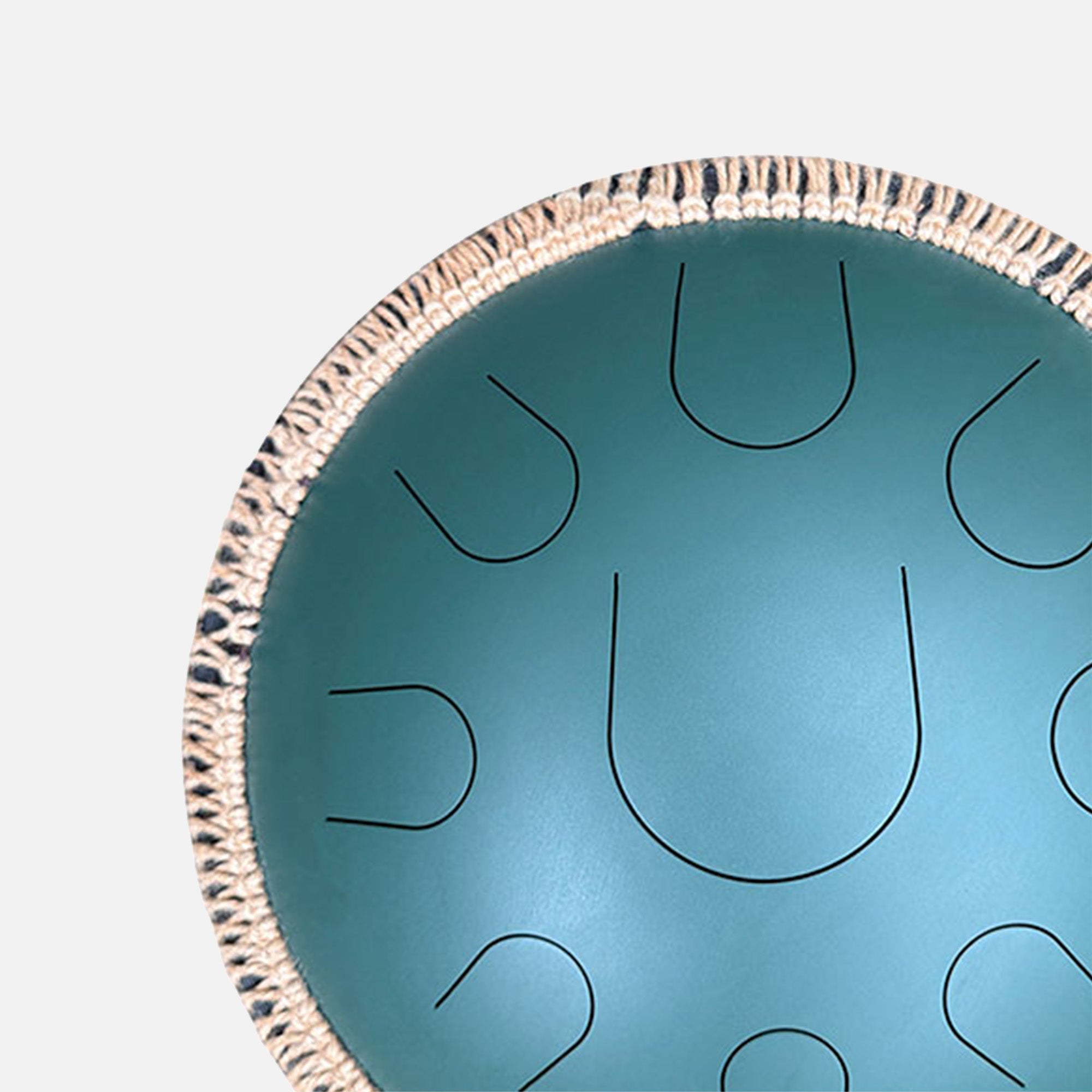 Close-up van LIDAH® Tongue Drum vakmanschap en gladde afwerking