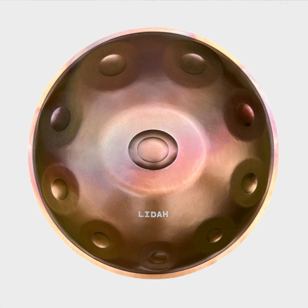 Diepe, resonerende Ember Steel Handpan van LIDAH®
