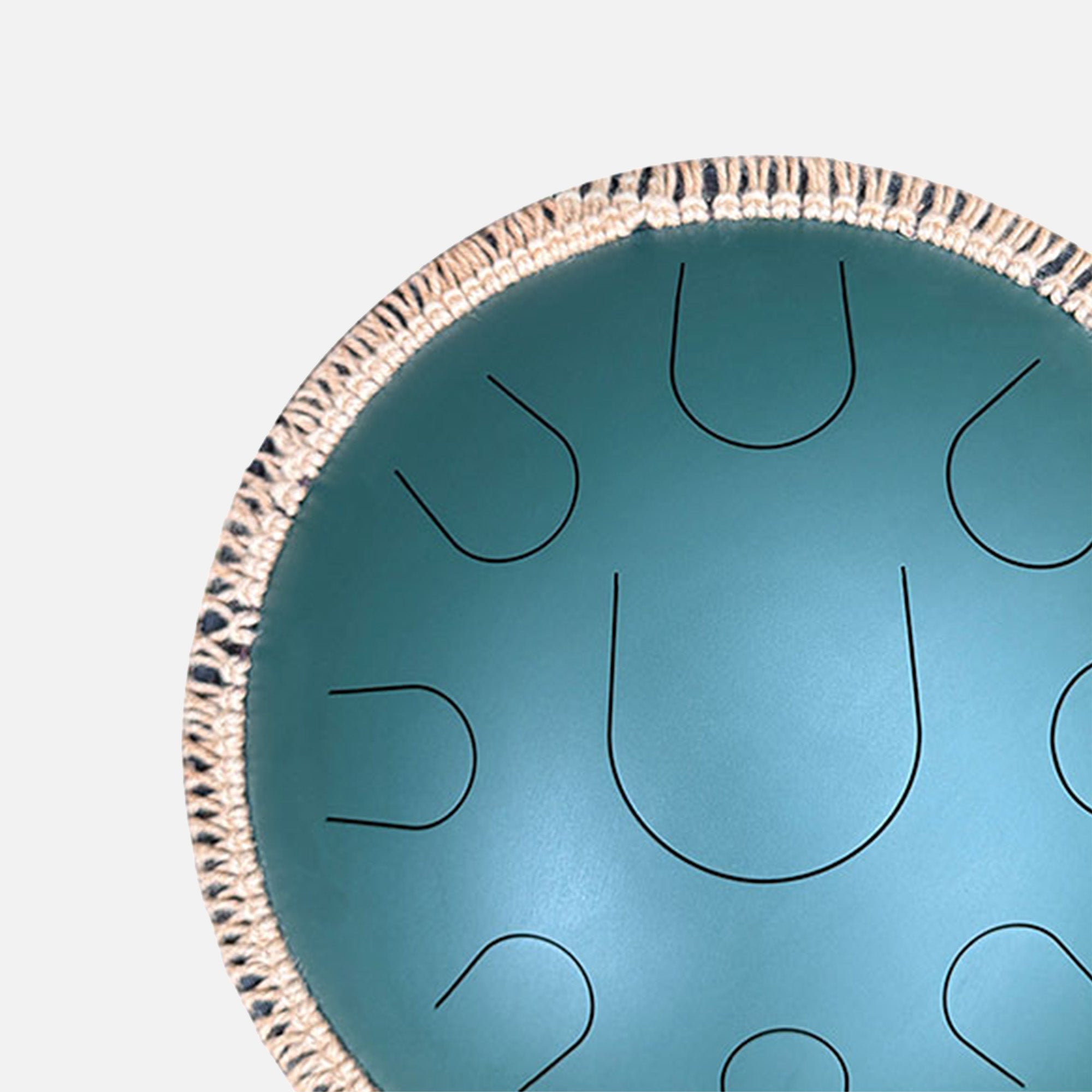 Close-up van LIDAH® Tongue Drum vakmanschap en gladde afwerking