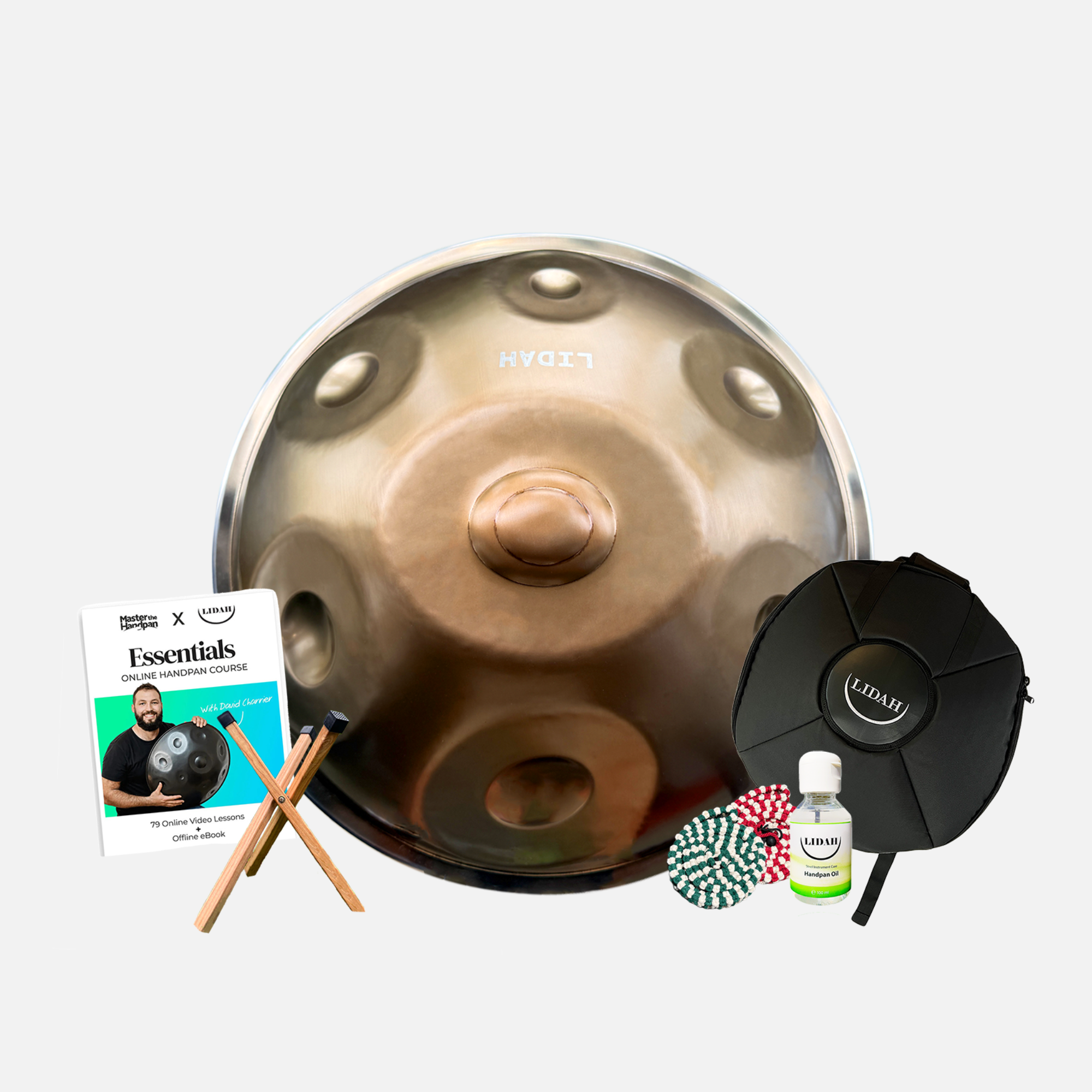 Compacte Mini Handpan met warme, melodische tonen voor meditatie