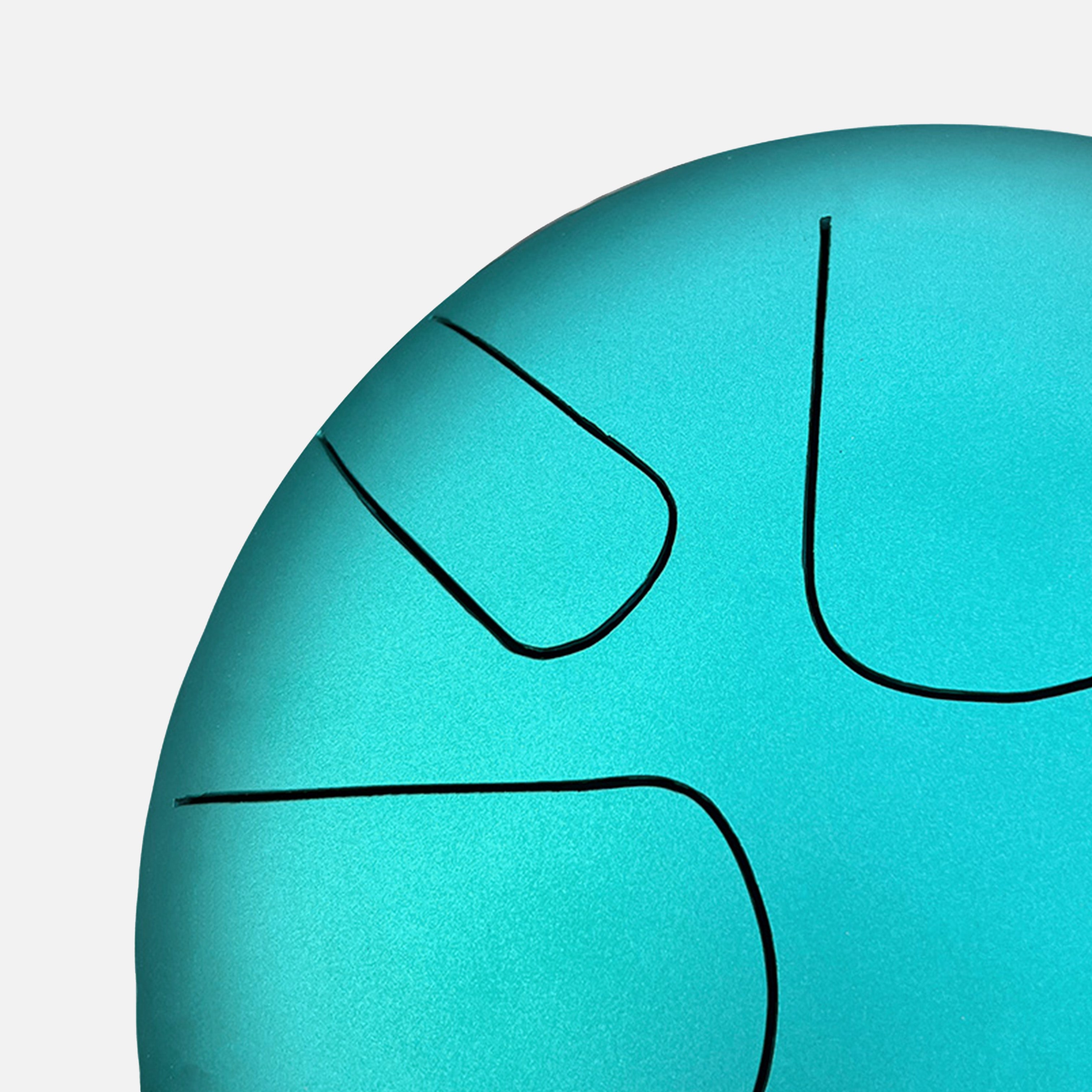 Volledig ingezoomde foto van LIDAH® Steel Tongue Drum Aqua Green
