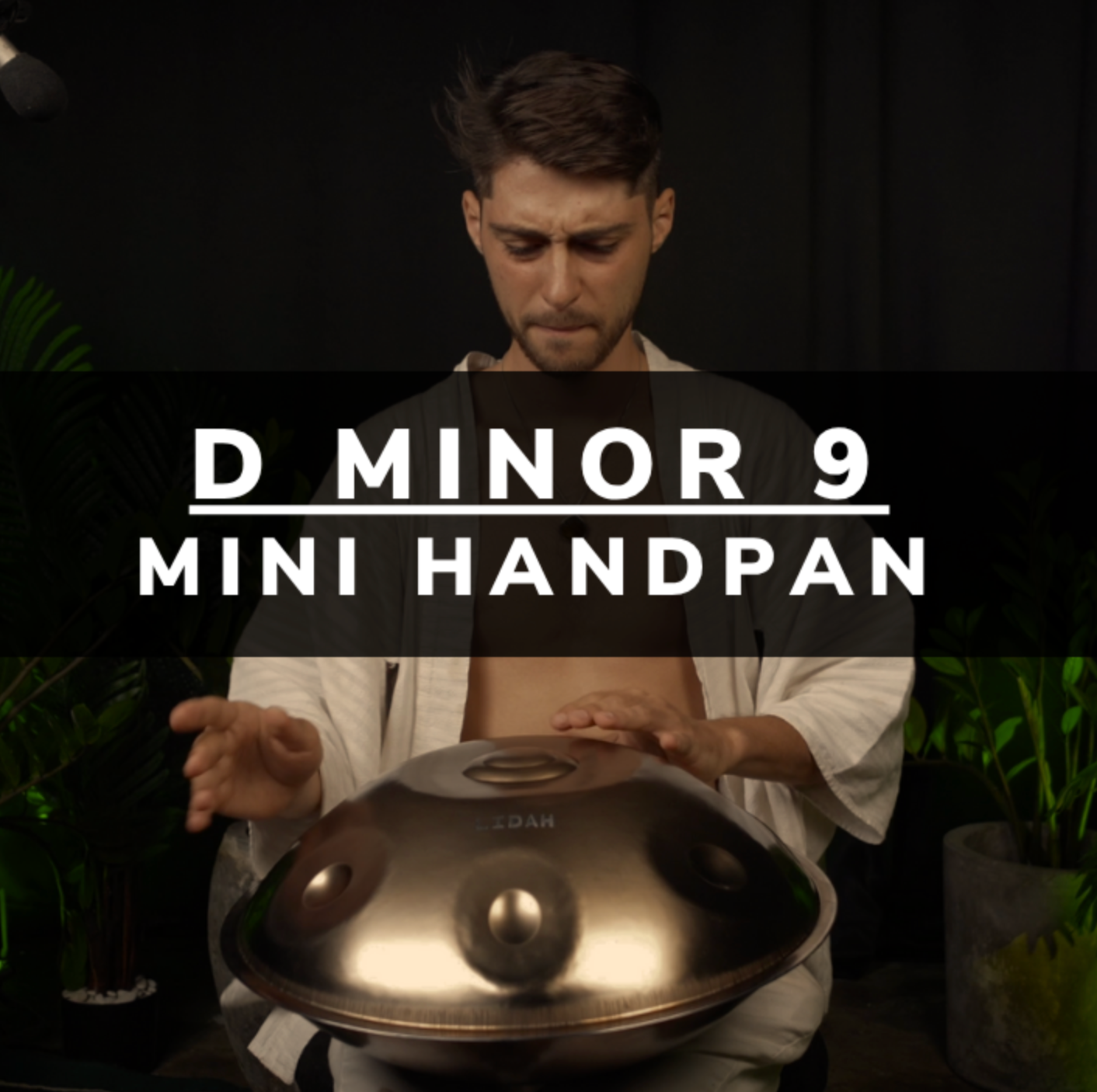 D minor mini handpan being played in a studio