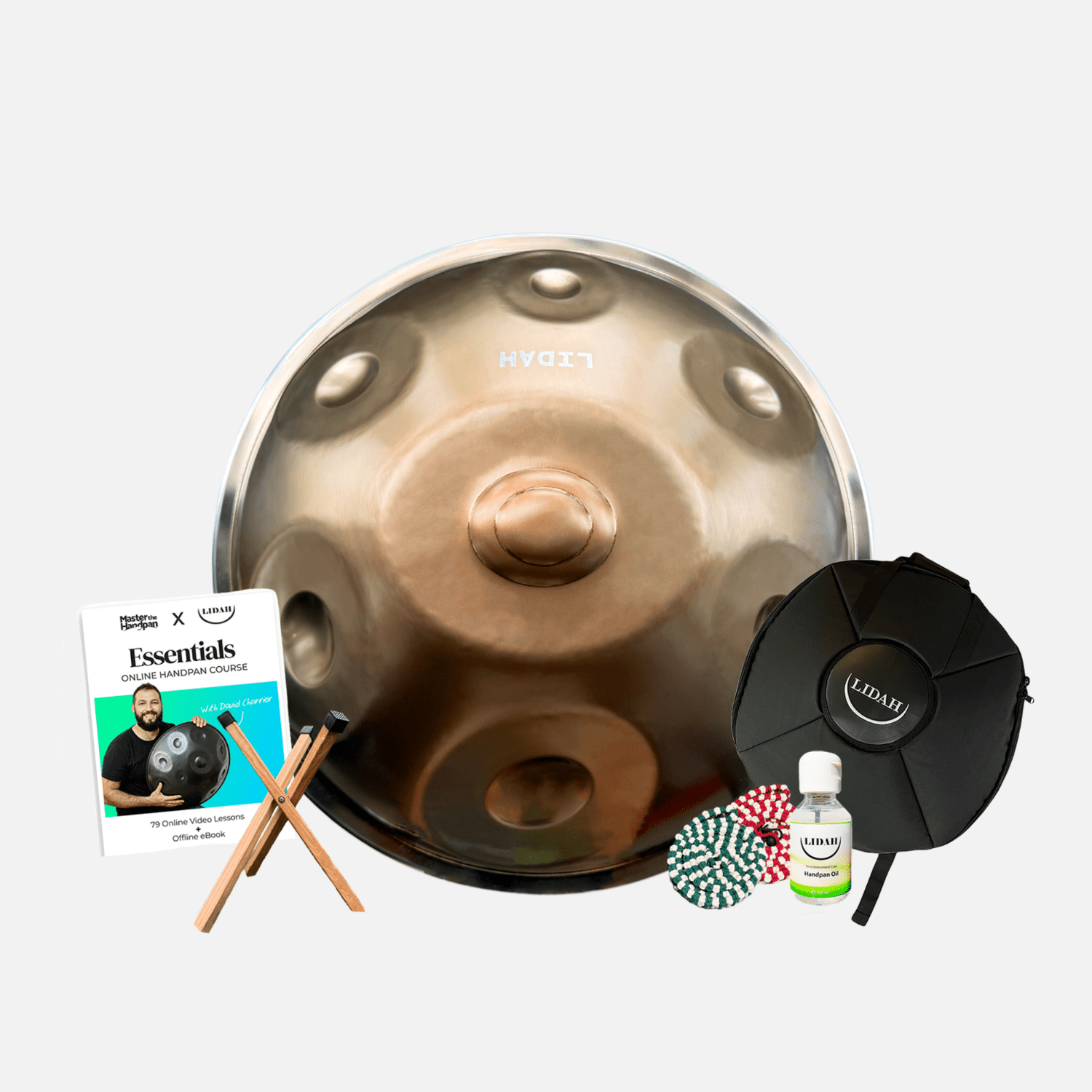 Compacte Mini Handpan met warme, melodische tonen voor meditatie